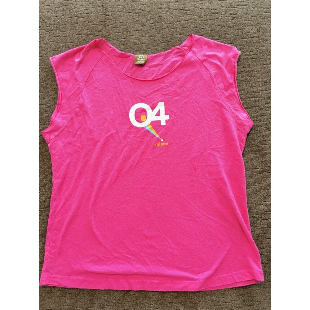 Vintage MTV Video Awards 2004 Tank Top Barbie pink Miami ‘04 Y2K Spring Break